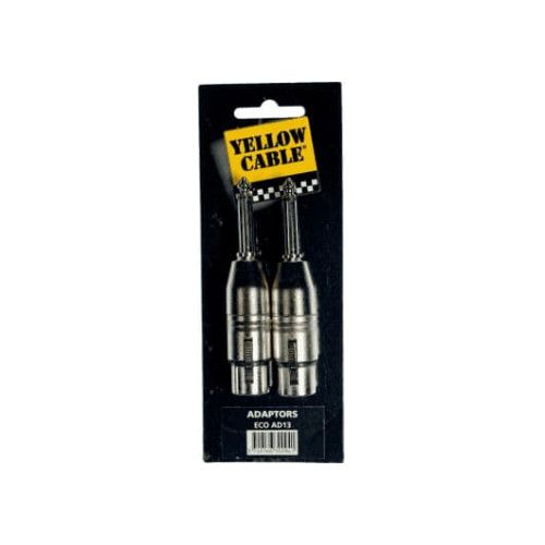 Adaptador de jack macho mono de 6.35 mm a XLR hembra