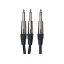 Cable de 3 metros de largo. 2 jacks mono macho a jack stereo macho