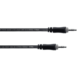 Cable de audio minijack estéreo de 1 m