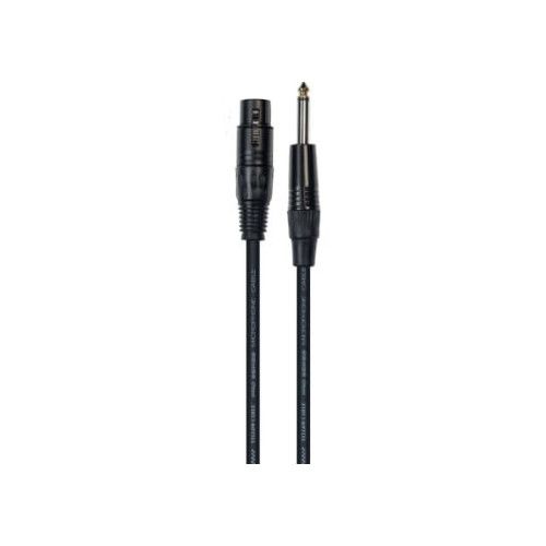Cable de 1 metro de largo. Jack mono macho a XLR hembra