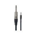 Cable de 3 metros de longitud. Mini jack mono macho a jack mono macho