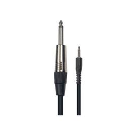 Cable de 3 metros de longitud. Mini jack mono macho a jack mono macho