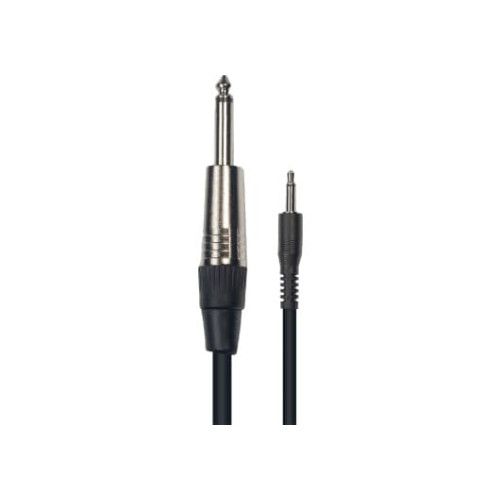 Cable de 3 metros de longitud. Mini jack mono macho a jack mono macho