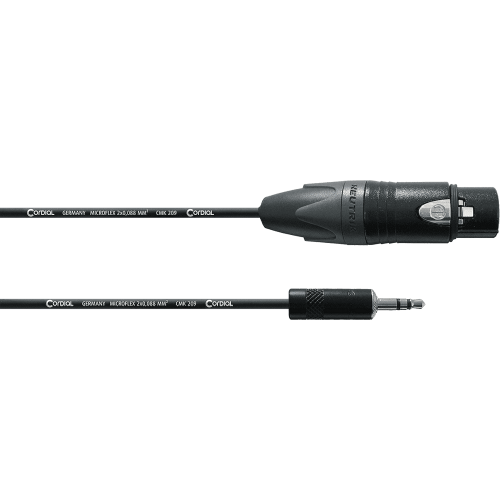 Cable de audio XLR hembra/minijack estéreo no balanceado de 1,5 m