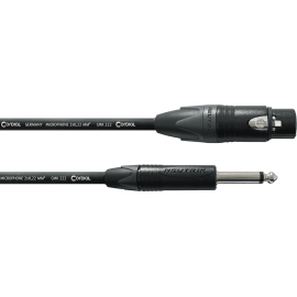 Cable de audio jack mono/XLR hembra de 5 m