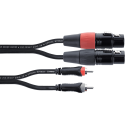 Cable de audio doble XLR/RCA hembra de 1,5 m