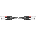 CABLE AUDIO PVC JACK MONO(x2)-JACK MONO(x2) SS - 2 m