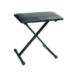 Asiento ajustable para teclado. Color negro