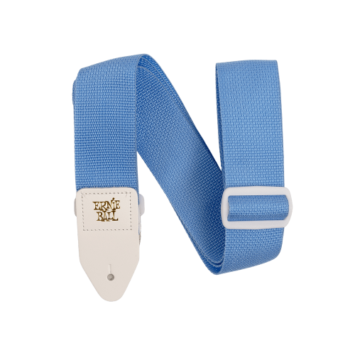 CORREA GUIT/ BAJO POLYPRO - AZUL CLARO / BLANCO