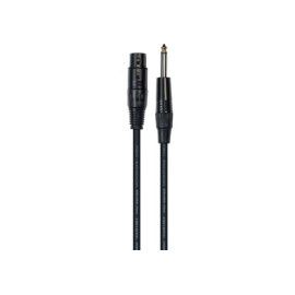 Cable de 5 metros de largo. Jack mono macho a XLR hembra