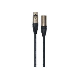 Cable de 3 metros de largo. Ideal para micrófonos. Conectores Neutrik. XLR macho a XLR hembra