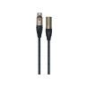 Cable de 3 metros de largo. Ideal para micrófonos. Conectores Neutrik. XLR macho a XLR hembra