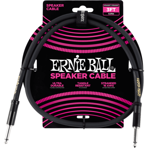 CABLE EB ALTAVOZ JACK-JACK SS 0,91 m - Negro