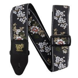 CORREA EB GUIT/ BAJO JACQUARD - WHITE BLOSSOM