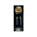 Adaptador de RCA macho a jack hembra mono de 6.35 mm