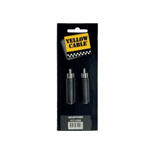 Adaptador de RCA macho a jack hembra mono de 6.35 mm