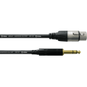 Cable de audio jack estéreo / XLR hembra - 30 cm