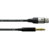 Cable de audio jack estéreo / XLR hembra - 30 cm