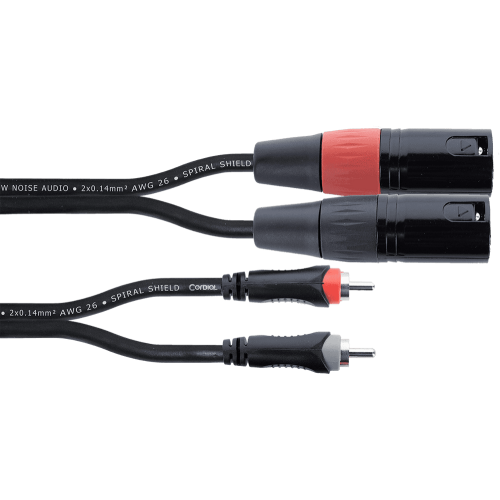 Cable de audio doble XLR/RCA macho 1 m