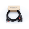 Cable de audio doble XLR/RCA macho 1 m