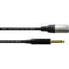 Cable de audio jack mono/XLR macho - 7,5 m