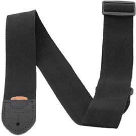 CORREA GUIT/BAJO NYLON CON PORTA-PÚAS - NEGRO