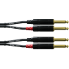 Cable de audio jack mono doble 60 cm