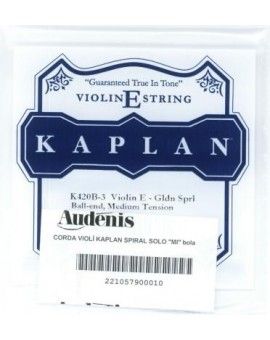 Cuerda Violín Kaplan Spiral Solo Mi Bola K420B-3