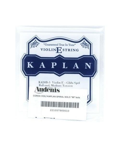 Cuerda Violín Kaplan Spiral Solo Mi Bola K420B-3