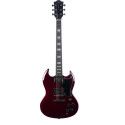 Guitarra eléctrica Eko Starter DV300 tipo SG - Roja