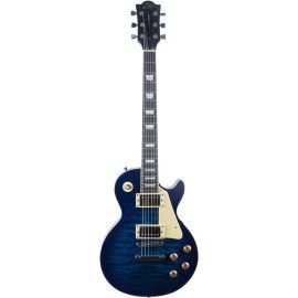 Guitarra eléctrica Eko Starter LS300 tipo LP - Azul Quilted