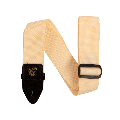 CORREA GUIT/ BAJO POLYPRO - CREMA & NEGRO