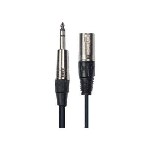 Cable de 6 metros de largo. Jack stereo macho a XLR macho