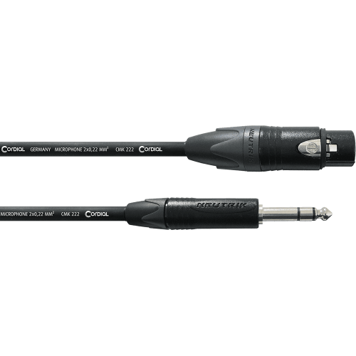 Cable de audio jack estéreo/XLR hembra de 2,5 m