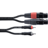 Cable de audio doble XLR/RCA hembra 3 m