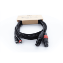 Cable de audio doble XLR/RCA hembra 3 m