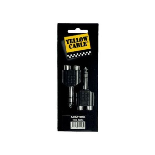 Adaptador de 1/4? Stereo macho a 2 RCA hembra