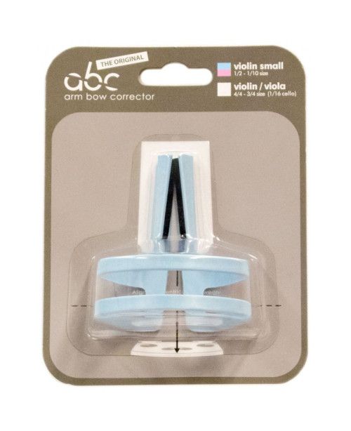 "Guía arco violín ABC corrector 1/4-1/16 azul"