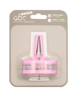 Guía para arco violín ABC corrector 1/4-1/16 rosa