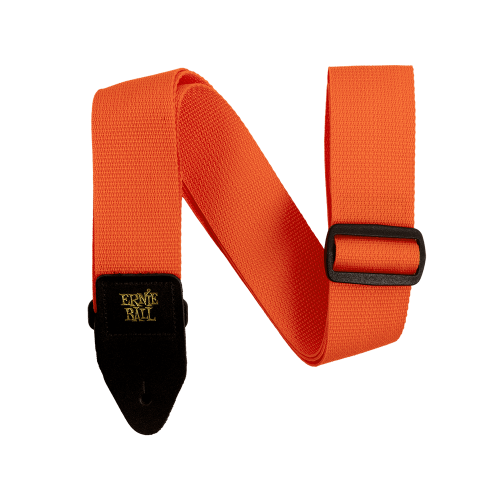 CORREA GUIT/ BAJO POLYPRO - NARANJA & NEGRO