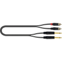 CABLE AUDIO PVC JACK(x2)-RCA(x2) - 3 m