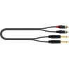 CABLE AUDIO PVC JACK(x2)-RCA(x2) - 3 m