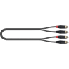 CABLE AUDIO PVC RCA(x2)-RCA(x2) - 3 m