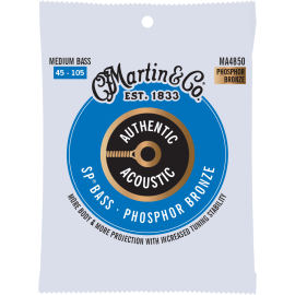 JUEGO BAJO ACÚSTICO AUTHENTIC SP BASS 92/8 PHOSPHOR BRONZE MEDIUM 45-105