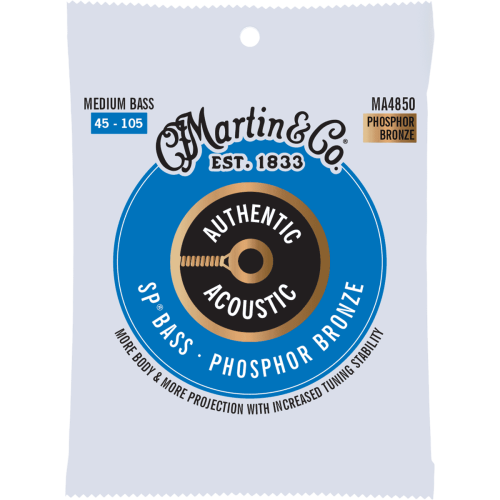 JUEGO BAJO ACÚSTICO AUTHENTIC SP BASS 92/8 PHOSPHOR BRONZE MEDIUM 45-105