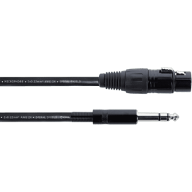 Cable de audio hembra XLR / jack estéreo - 3 m