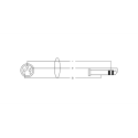 Cable de audio hembra XLR / jack estéreo - 3 m