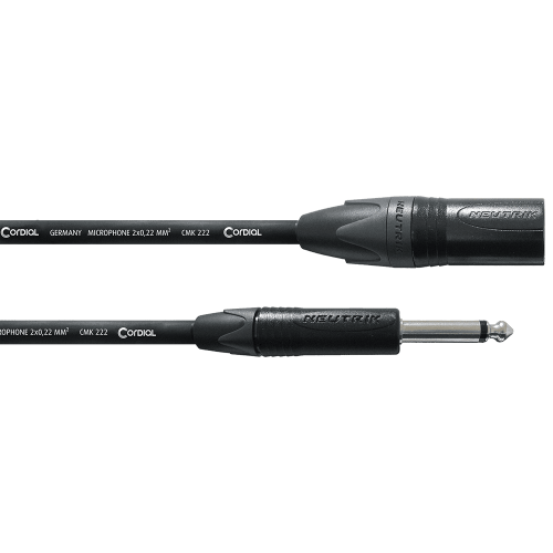 Cable de audio jack mono/XLR macho 2,5 m