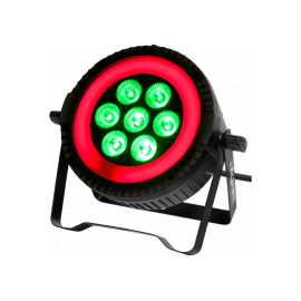 PAR LED 7X6W RGBW + ANILLO LED