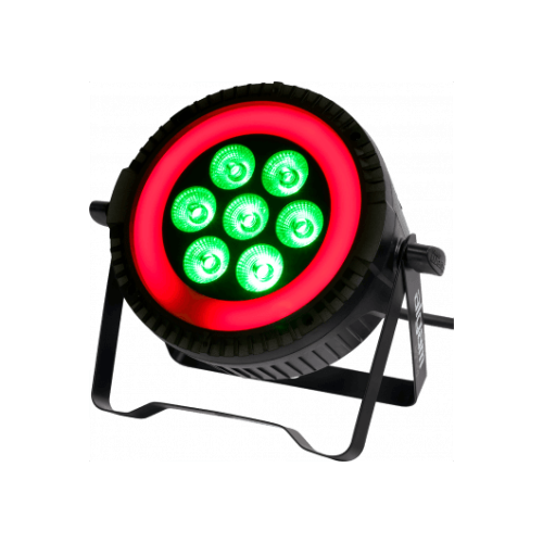 PAR LED 7X6W RGBW + ANILLO LED